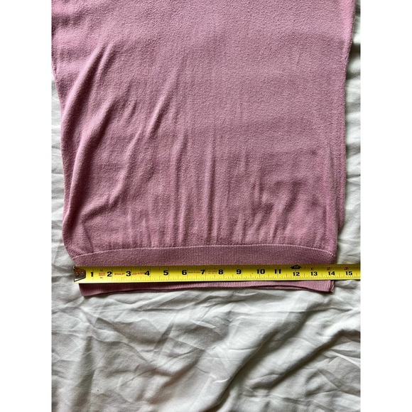 EUC Ann Taylor LOFT VNeck Sweater Mauve Pink size Small - Picture 6 of 7